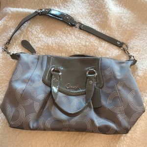 PRICE DROP! Grey authentic COACH purse!